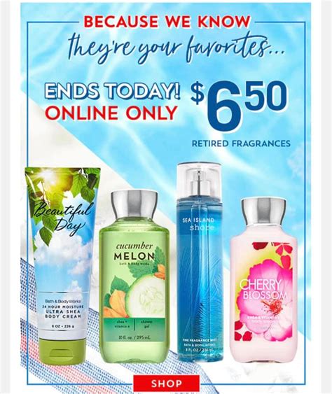 bath and body works today only sale